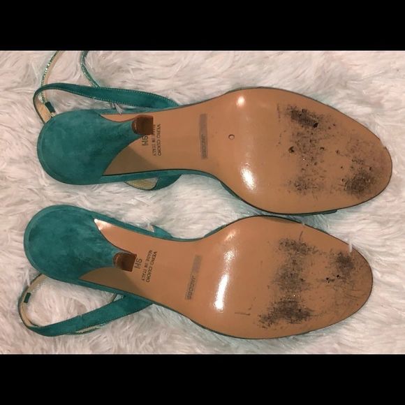 Marc Jacobs Turquoise blue glitter strap sandals